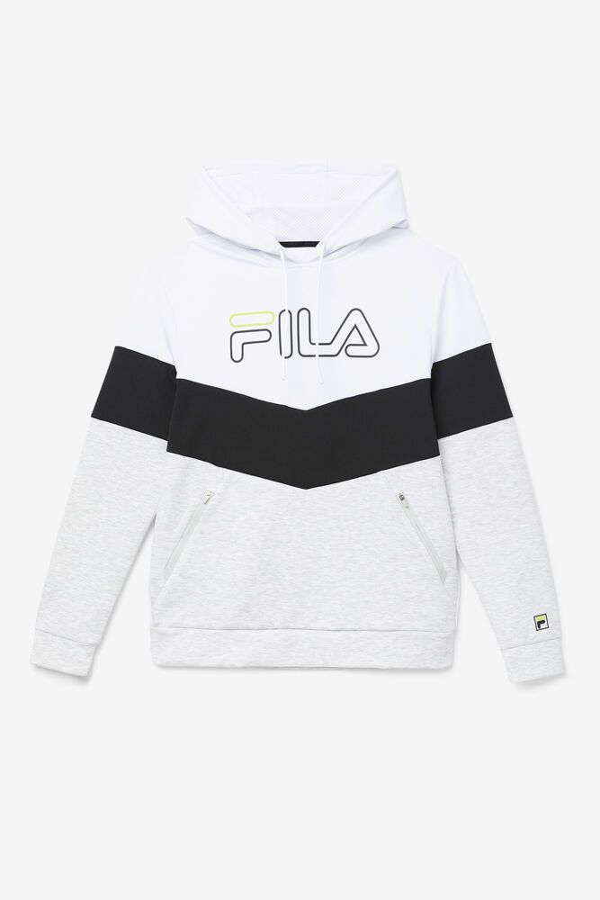 Fila Miesten Huppari Gerado Tech Valkoinen - ALRK-89507